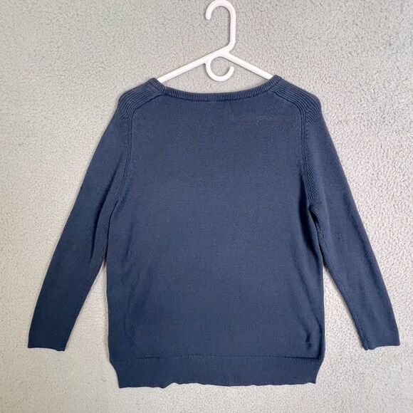 J JILL WOMENS SWEATER BLUE SIZE M - Picture 2 of 10